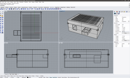 3D model for electronics cover