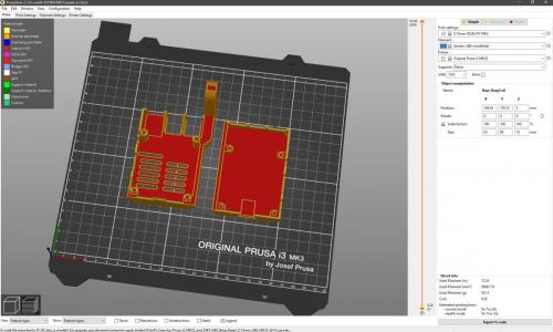 Holder for raspberri pi (octoprint control PC board)