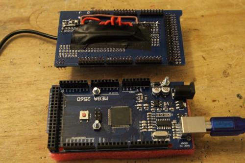 Arduino Mega 2560 with protyping shield
