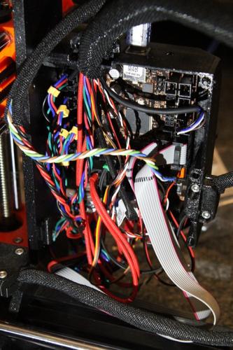 Cabling on EINSY board of 3D printer 